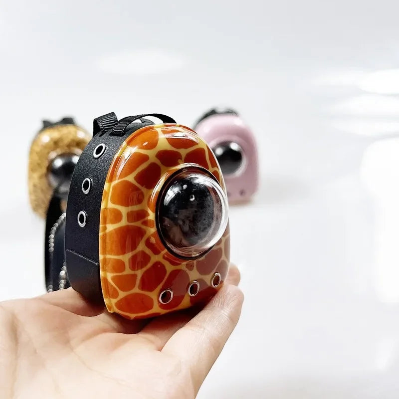 For 17cm Labubu Outfits 1:12 Doll House Simulation Mini Pet Cat Space Backpack Scene Ornament Dolls Accessories DIY Doll Toys