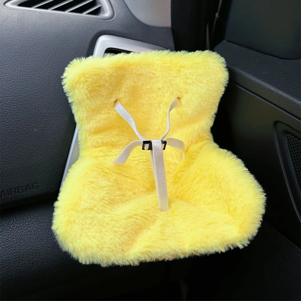 For 17cm Labubu Plush Car Seat Safety Seat with Air Vent Ornament Doll Accessories for Labubu Have A Seat Cartoon Chair Model