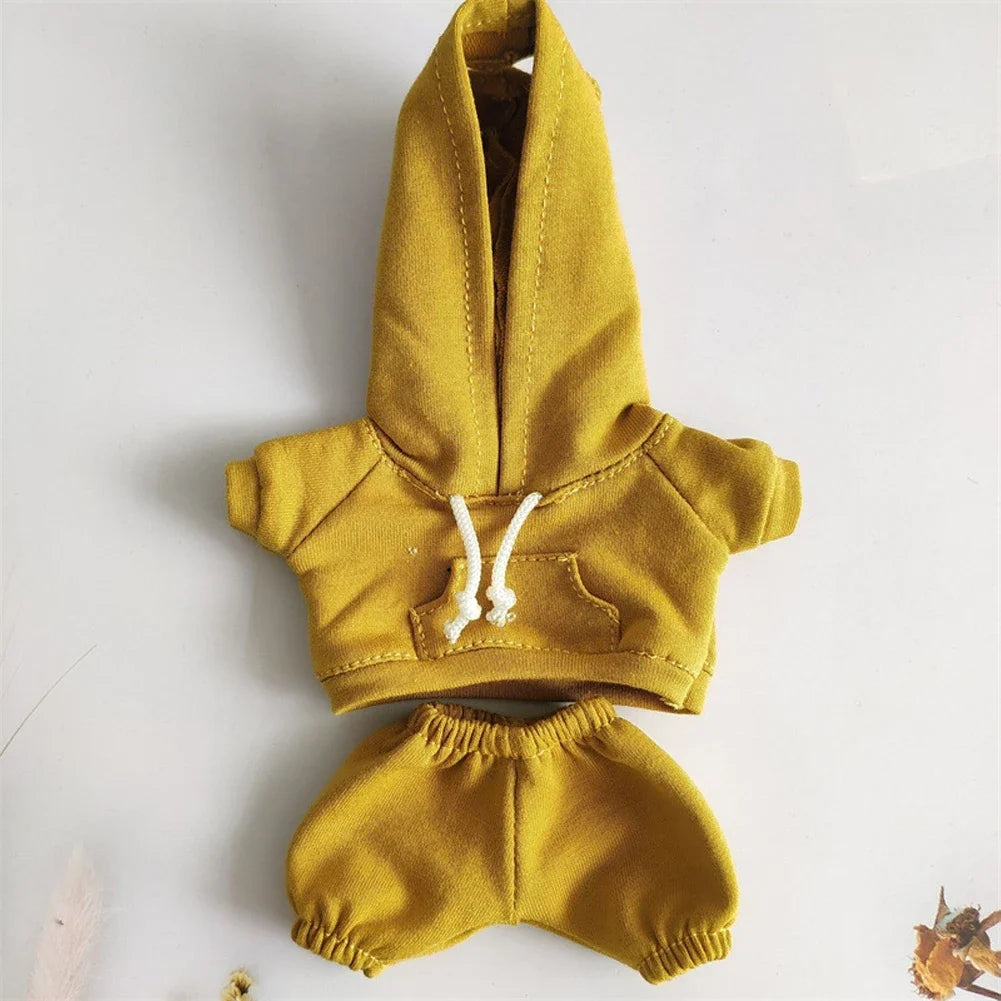 Sporty Hooded Ensemble - for Labubu Accessories for 15/17cm Dolls with Moisture-Wicking Fabric