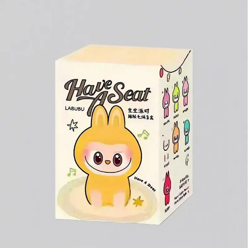 Rabbu Second Generation Vinyl Doll Beautiful Key Box Blind Rabbu Sitting Doll Party Christmas Gift Key Children's Toys.