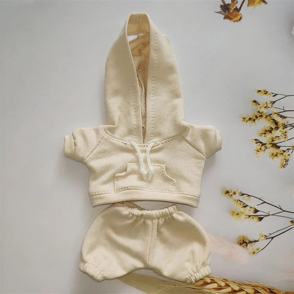 Sporty Hooded Ensemble - for Labubu Accessories for 15/17cm Dolls with Moisture-Wicking Fabric