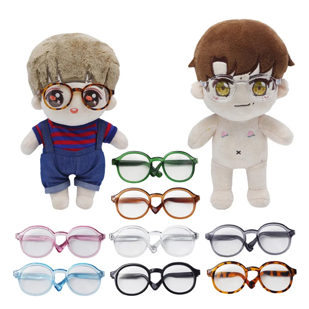 Mini Cute Plastic Glasses Plush Clothes Crossbody Bag for 17cm Labubu and Dolls Accessories Toy Birthday Gifts