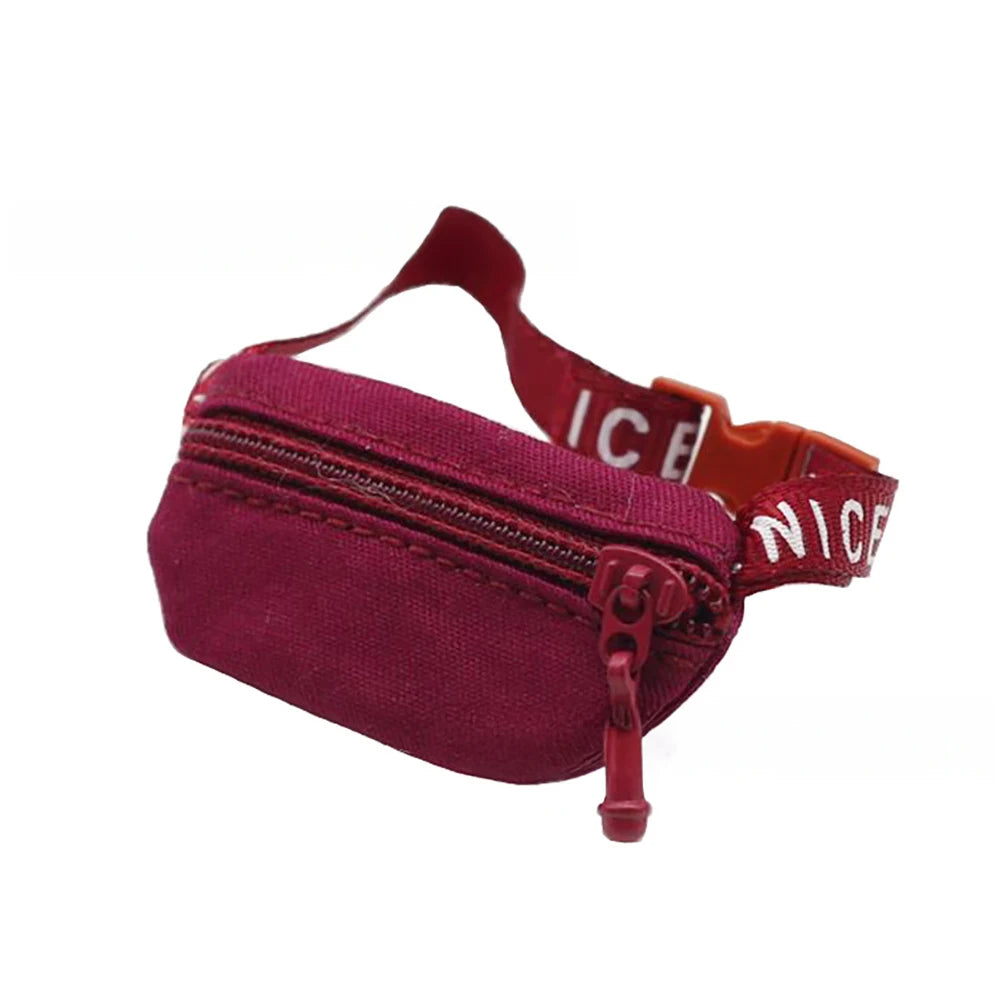Doll Bag for 17cm Labubu BJD Plush Doll & 1/12 BJD PU Crossbody Bag Doll Accessories Mini Clothes