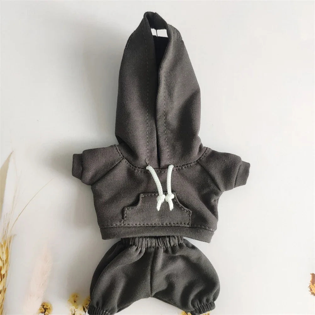 Sporty Hooded Ensemble - for Labubu Accessories for 15/17cm Dolls with Moisture-Wicking Fabric