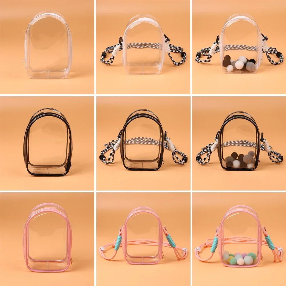 For Labubu Dolls Outfit Crossbody Pain Bag for 15cm Crybaby Cotton Doll Storage Bag Dolls Display Bag Dolls Accessories