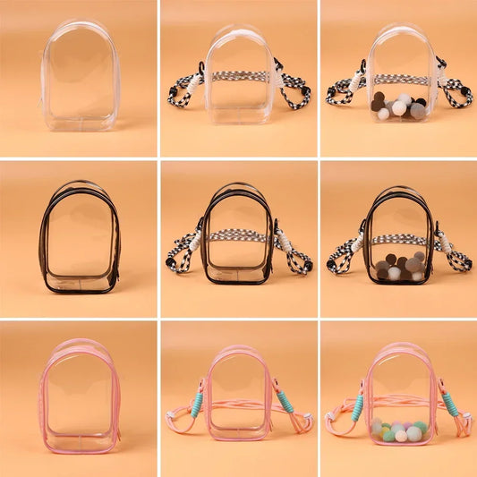 For Labubu Dolls Outfit Crossbody Pain Bag for 15cm Crybaby Cotton Doll Storage Bag Dolls Display Bag Dolls Accessories