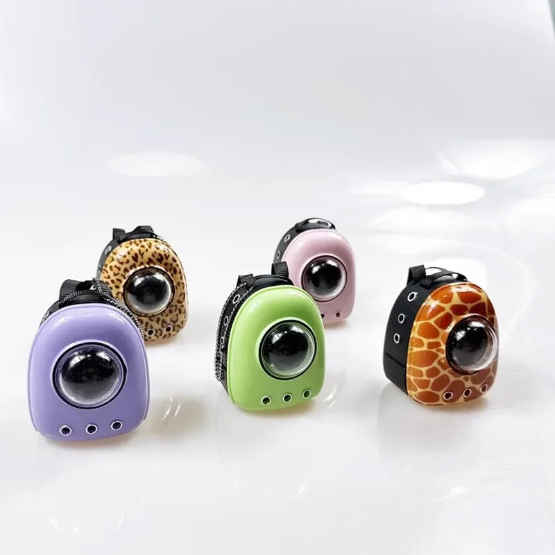 For 17cm Labubu Outfits 1:12 Doll House Simulation Mini Pet Cat Space Backpack Scene Ornament Dolls Accessories DIY Doll Toys