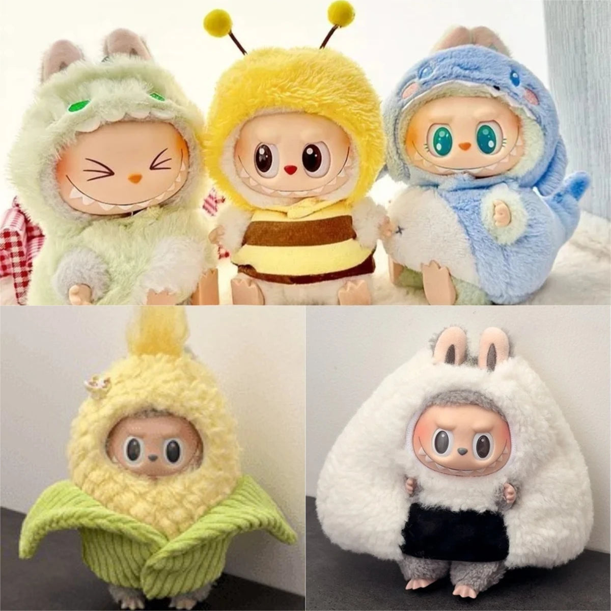 For Labubu V1 V2 V3 Generation Mermaid Rice Ball Clothes for Labubu V3 V2 V1 Doll Clothes Outfit Accessories