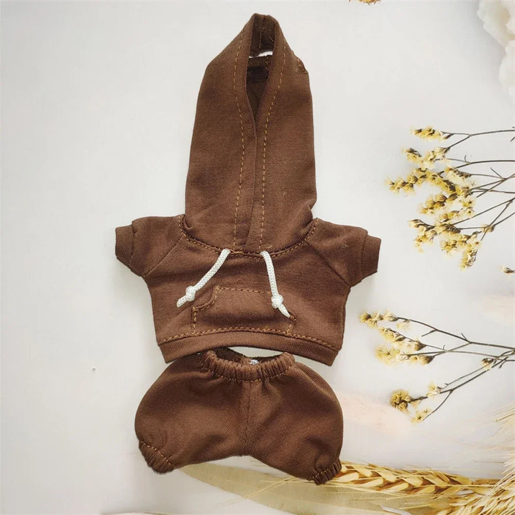 Sporty Hooded Ensemble - for Labubu Accessories for 15/17cm Dolls with Moisture-Wicking Fabric