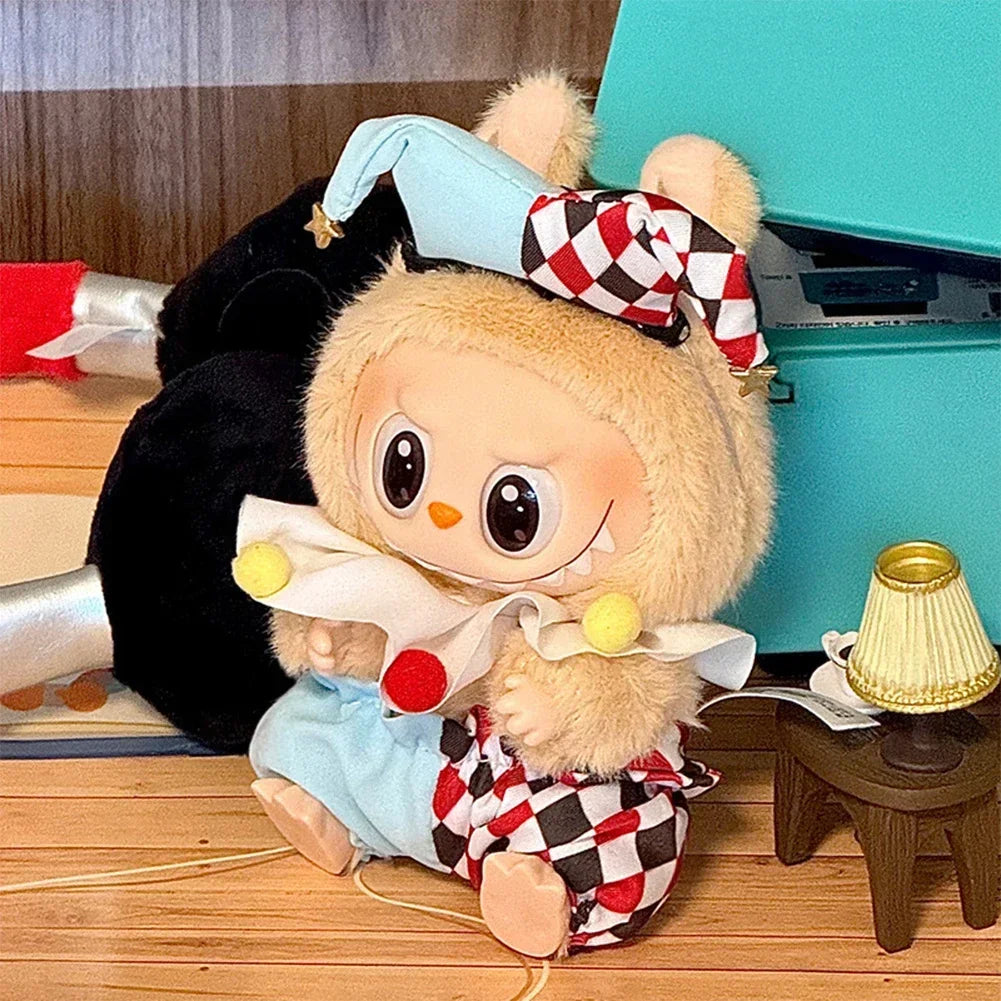 Lovely Jumpsuit Clothing Mini Plush Doll'S Clothes Outfit Accessories For 17cm Korea Kpop Exo Labubu Idol Dolls DIY Kids Gift