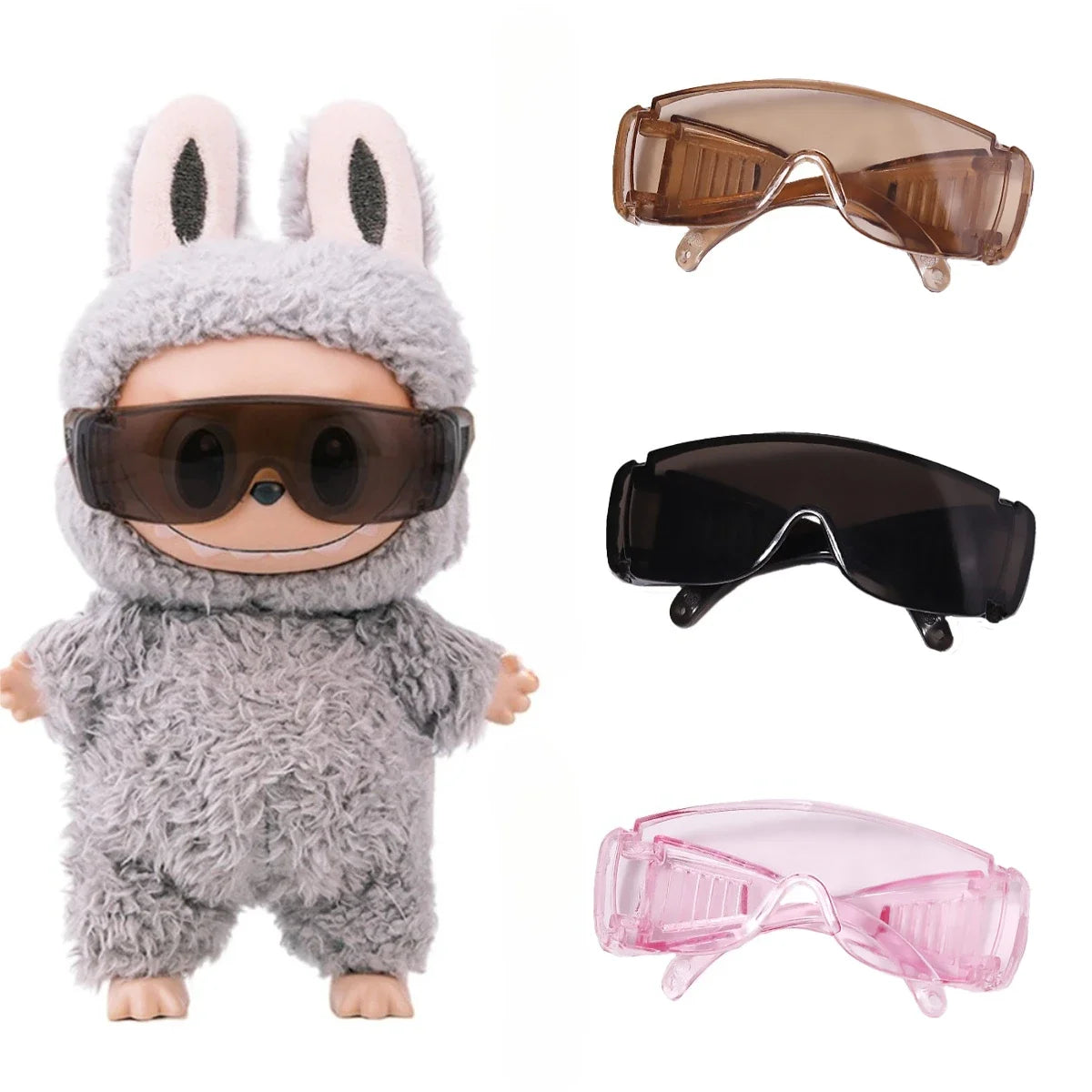 Suitable for V1 V2 V3 Labubu Doll Glasses Accessories Cartoon Cute Doll Dress Replacement Mini Sunglasses Accessories DIY Gifts