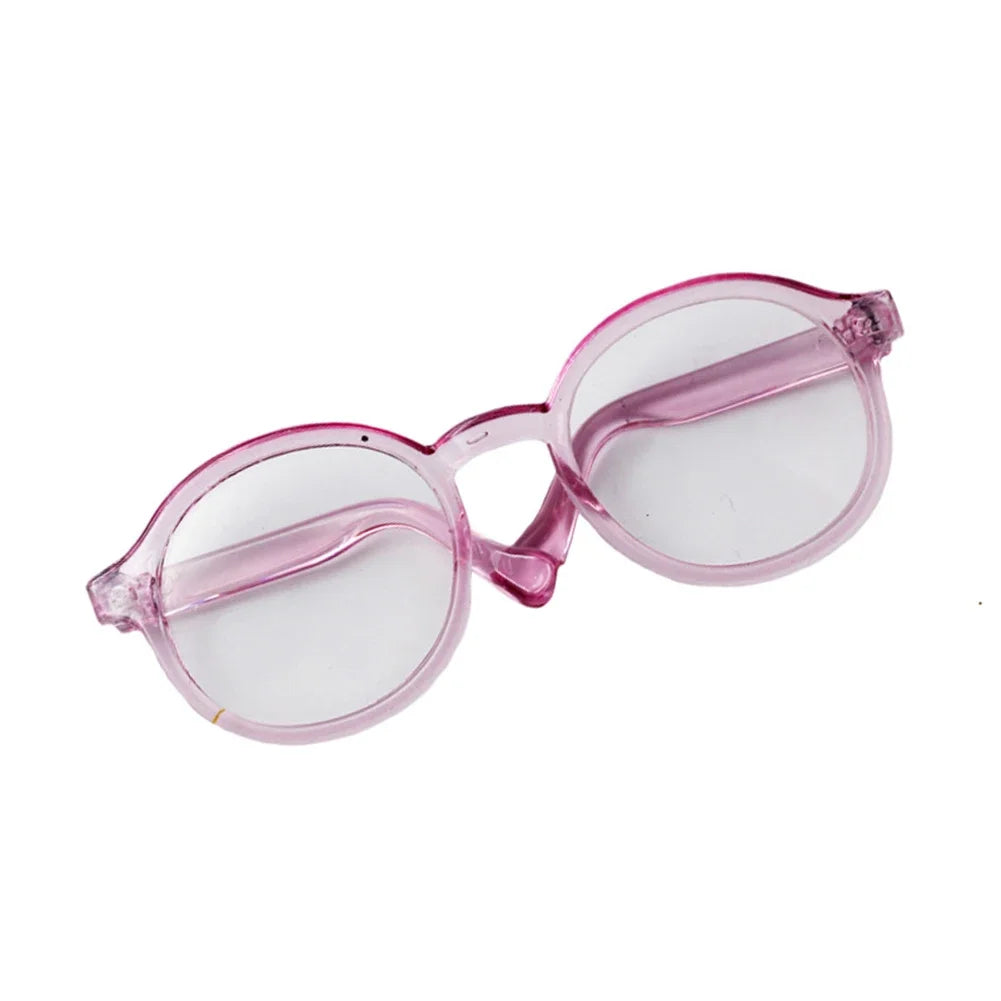 Mini Cute Plastic Glasses Plush Clothes Crossbody Bag for 17cm Labubu and Dolls Accessories Toy Birthday Gifts