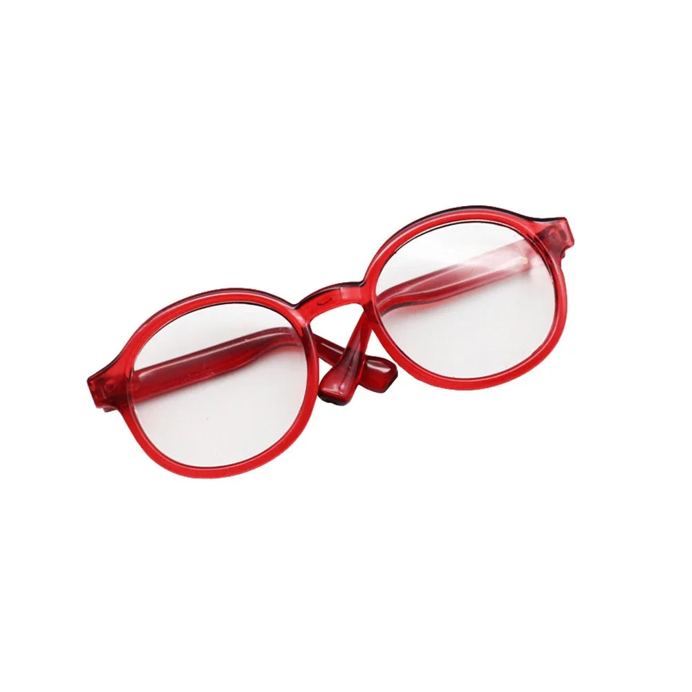 Mini Cute Plastic Glasses Plush Clothes Crossbody Bag for 17cm Labubu and Dolls Accessories Toy Birthday Gifts