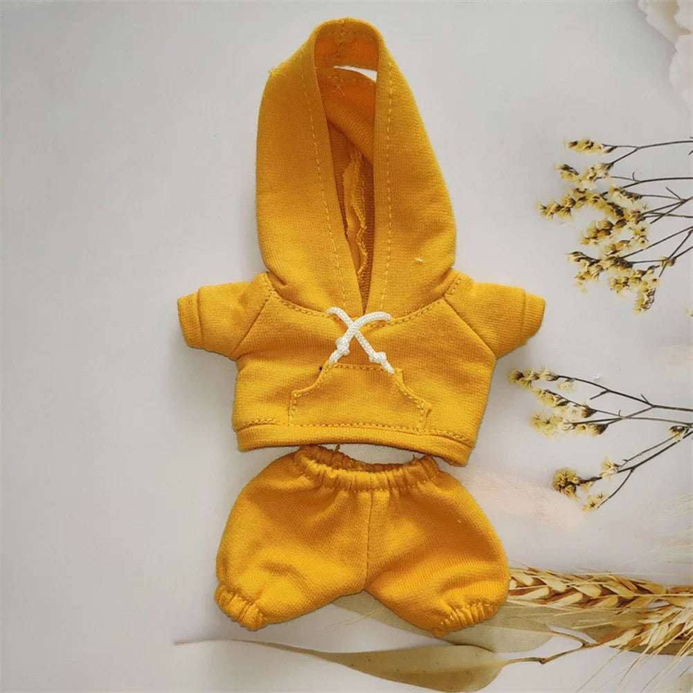 Sporty Hooded Ensemble - for Labubu Accessories for 15/17cm Dolls with Moisture-Wicking Fabric