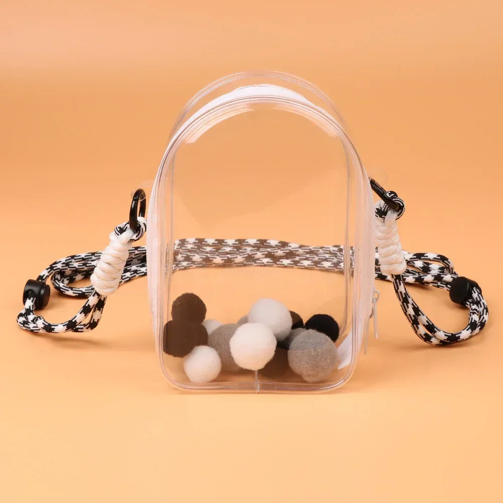 For Labubu Dolls Outfit Crossbody Pain Bag for 15cm Crybaby Cotton Doll Storage Bag Dolls Display Bag Dolls Accessories