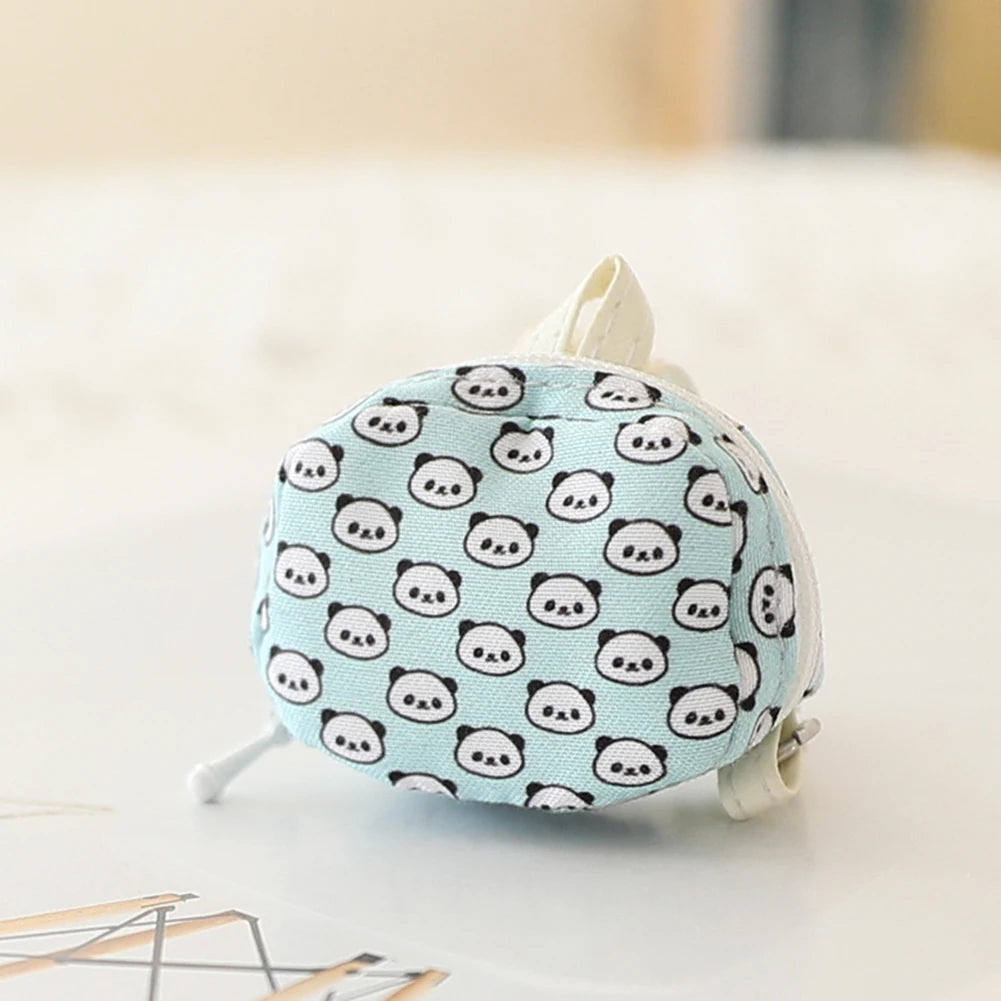 Doll Bag for 17cm Labubu BJD Plush Doll & 1/12 BJD PU Crossbody Bag Doll Accessories Mini Clothes