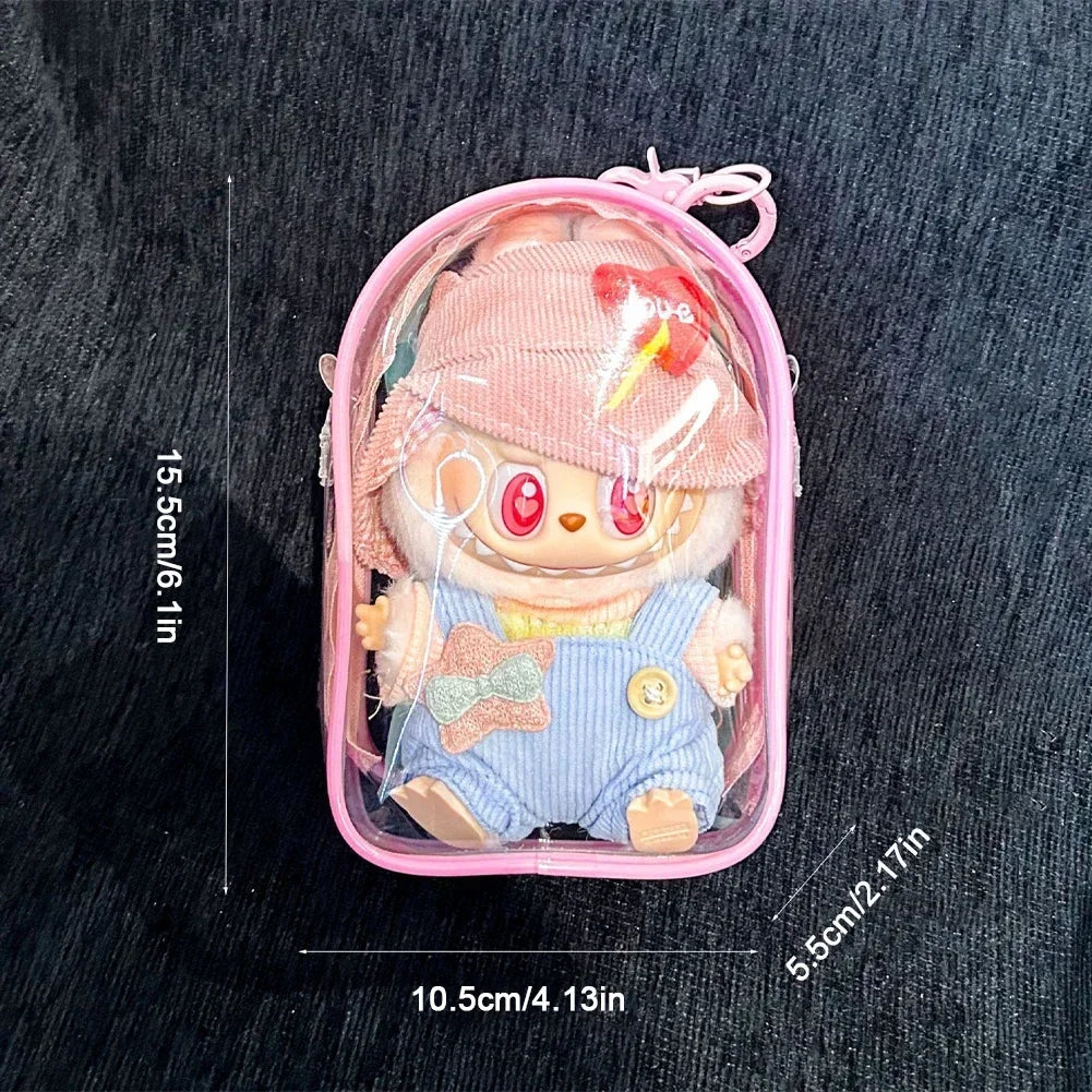 For Labubu Dolls Outfit Crossbody Pain Bag for 15cm Crybaby Cotton Doll Storage Bag Dolls Display Bag Dolls Accessories